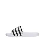 adidas Erkek Adilette Duş Terliği, Beyaz Beyaz Siyah Beyaz, 48.5 EU, Beyaz White Black White, 48.5 EU