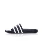 adidas Erkek Adilette Slide Sandalet, Core Black/White/Core Black, 47 1/3 EU, Core Black White Core Black, 47 1/3 EU