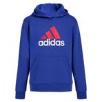 adidas Erkek Çocuk Uzun Kollu Polar Kazak Kapüşonlu, Parlak Kraliyet Mavisi, M