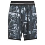 adidas Erkek Crazy Lite AOP Şort, Beyaz/Siyah, M