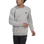 adidas Erkek Essentials Polar Sweatshirt, Orta Gri Heather/Siyah, 4XL Uzun