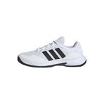 Adidas Erkek Gamecurt 2 tenis ayakkabısı, Ftwr White Core Black Silver Met, 42 2/3 EU