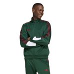 adidas Erkek House of Tiro Nations Pack Track Ceket, Koyu Yeşil/Bulut Beyaz/Collegiate Bordo, L