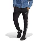 adidas Erkek M 3S Ft Tc Pt Eşofman Alti, Black/White, L