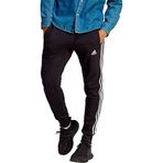 adidas Erkek M 3S Ft Tc Pt Eşofman Alti, Black/White, S