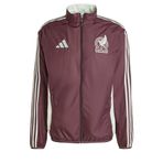 adidas Erkek Meksika 2024 Anthem Ceket, Koyu Bordo/Keten Yeşil, S
