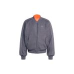 adidas Erkek Mont REV BOMBER JCKT KR7618, Gri, M