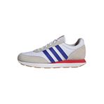 adidas Erkek Run 60s 3.0 deri ayakkabı, Cloud White Lucid Blue Grey One, 43 1/3 EU