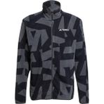 Adidas Erkek Siyah Ceket mt Aop Fz Fl JY4814 Fermuarlı Tasarım ile Macera İçin Uygun - XL