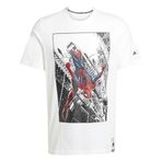 adidas Erkek Spider-Man T-shirt M T-S JL5556, Beyaz, M