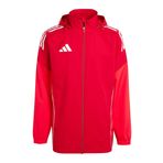adidas Erkek Tiro 25 Competition Allweather Kapüşonlu Yağmurluk, Kırmızı, 2XL
