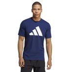 adidas Erkek Tr-Es Fr Logo T Tişört, Dkblue/White, Xs