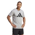 adidas Erkek TR-ES FR LOGO T Tişört, Gri, L