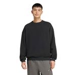 adidas Erkek Yumuşak Lüks Gevşek Sweatshirt, Siyah, L