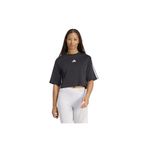 Adidas Essentials 3-Stripes Cotton Loose Beyaz Kadın T-shirt