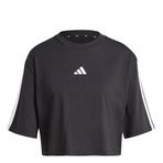 Adidas Essentials 3-Stripes Cotton Loose Siyah Kadın T-shirt