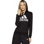 Adidas Essentials Relaxed Logo Kapüşonlu Kadın Siyah Sweatshirt