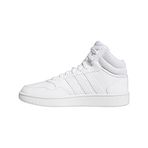 Adidas F34813 Hoops 2.0 Mid Beyaz Unisex Fitness Spor Ayakkabı
