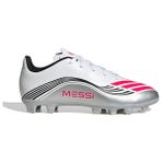 adidas F50 Messi Club Fg/mg J Çocuk Beyaz Çoklu Çim Zemin Kramponu 28,5 Numaralı Erkek Çocuk Ayakkabısı
