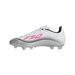adidas F50 MESSI CLUB FG/MG Unisex Futbol Ayakkabısı (Sert Zemin), Beyaz, 42 2/3