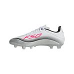 adidas F50 MESSI CLUB FG/MG Unisex Futbol Ayakkabısı (Sert Zemin), Beyaz, 44