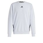 adidas For Training Erkek Gri Yuvarlak Yaka Sweatshirt, L