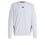 adidas For Training Erkek Gri Yuvarlak Yaka Sweatshirt, S