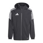 adidas Futbol - Takım Sporu Tekstil - Ceket Tiro 24 Yağmurluk Siyah Beyaz S