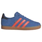 adidas Gazelle Turuncu Mavi Çocuk Sneaker, 35,5, NLE64, Focus Blue/Solar Orange/Co, Unisex Çocuk