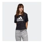 Adidas GE1137 W E Aop T Kadın Siyah Kadın T-shirt