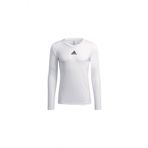 Adidas GN5676 Beyaz Team Base Tee Erkek Futbol Uzın Kollu Antrenman T-shirt