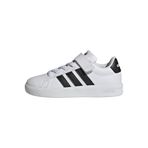 Adidas GRAND COURT 3.0 EL C Unisex Çocuk Spor Ayakkabı Düşük Bilekli (Futbol Dışı) FTWWHT/CBLACK/FTWWHT 29