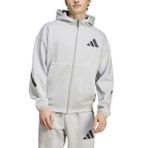 Adidas Gri Erkek Düz Zip Ceket JF2450 Z.N.E. FZ