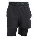 adidas Gym+ 2-İn-1 Erkek Şort Siyah S
