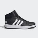 Adidas Hoops 2.0 Mid Kadın Spor Ayakkabı siyah-beyaz
