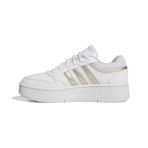adidas Hoops 3.0 Cesur Kadın Basketbol Ayakkabısı Beyaz ile Cyber Mint ve Alumın Detayları