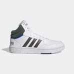Adidas Hoops 3.0 Mıd Beyaz Erkek Spor Ayakkabı Suni Deri Kauçuk Taban ile Günlük Kullanıma Uygun