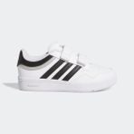 Adidas Hoops 4.0 Çocuk Spor Ayakkabı Suni Deri Beyaz-Siyah-Gri Tabanlı Konforlu Tasarım - Beyaz - Siyah - Gri