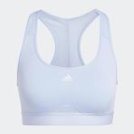 Adidas HS2995 Turkuaz Powerreact Training Orta Destekli Spor Bra