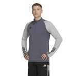 Adidas HU1316 Gri Tiro23 C TR Top Futbol Uzun Kollu Erkek Antrenman Üstü