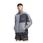Adidas IA1795-TRAIL WIND J WON Gümüş Erkek Dik Yaka Rüzgarlık