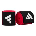 adidas IBA boks bandajları, el bileği için kutu bandaj, 5 x 3,5 m, antrenman boks krepsi, kırmızı