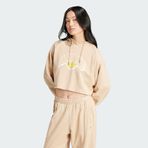Adidas IS1950-001 Bej Cropped Hoodie Kadın Sweatshirt