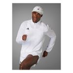 Adidas IT7586 ADIZERO E JCKT Beyaz Erkek Zip Ceket