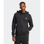 Adidas JD2404-001 Siyah Trefoil Essentials Hoodie French Terry Erkek Sweatshirt