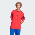 Adidas JD4875 Future Icons 3 Stripes Kırmızı Erkek T-Shirt