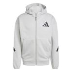 Adidas JF2450 Z.N.E. Full-Zip Gri Günlük Stil Erkek Sweatshirt