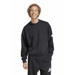 Adidas JF3542 M SWT FL Siyah Yuvarlak Yaka Bol Kesim Erkek Sweatshirt