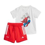 Adidas JF3629 Beyaz I MRVL SM T SET Çocuk Günlük Şortlu Takım