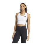 adidas JF8916-K We 3S Crop Tank Kadın T-Shirt Beyaz